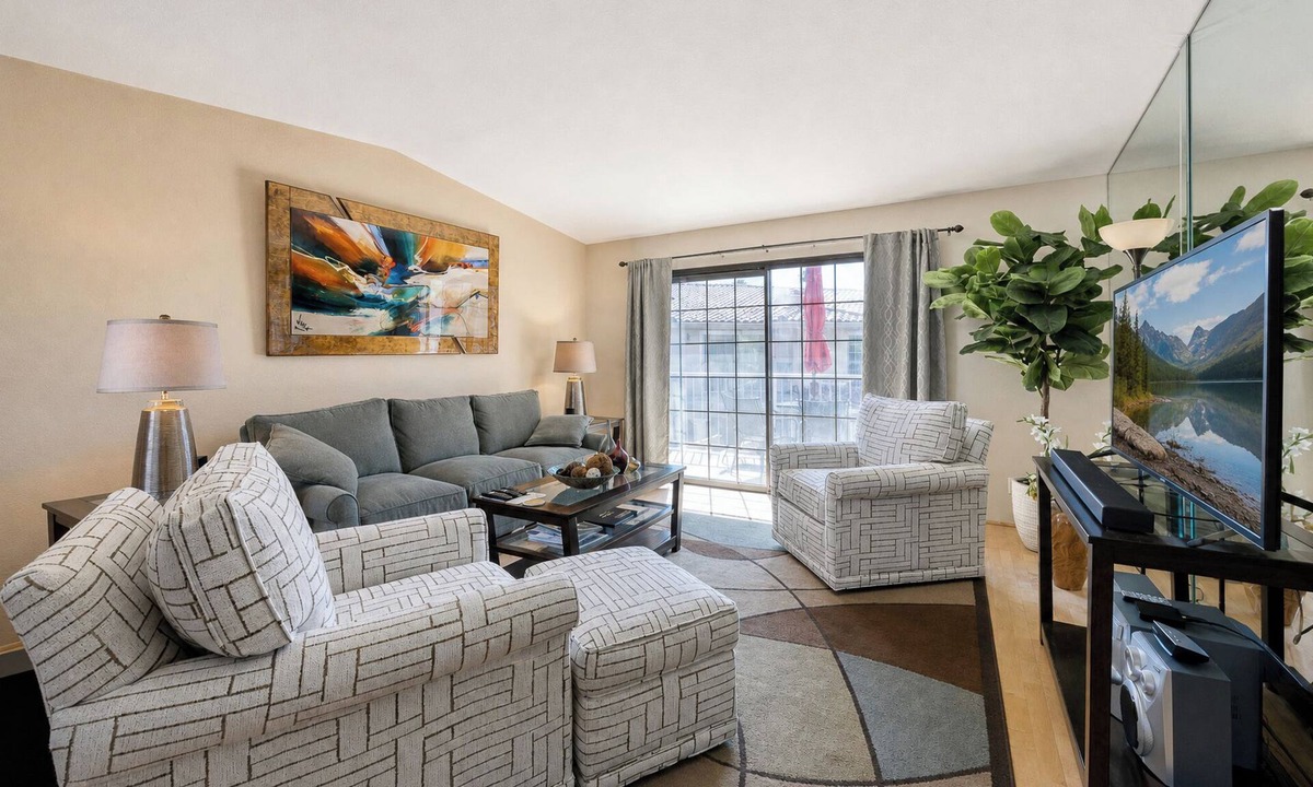 Palm Springs Condo | 2 BR/2Bath Mesquite upstairs corner unit + Stunning Mountain Views from two priv