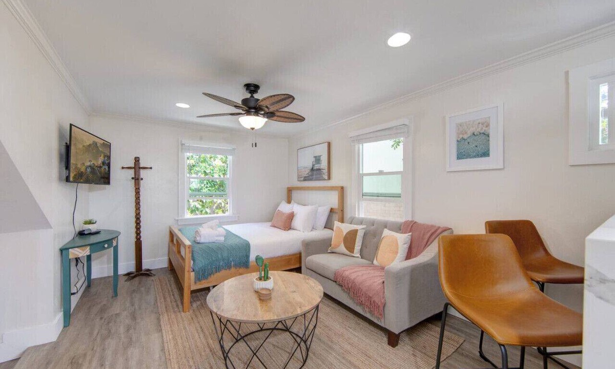Coronado Apartment | Back Building A-C - B Ave Bungalows · All 3 Studios, 5-10 Min Walk to Coronado Beach!