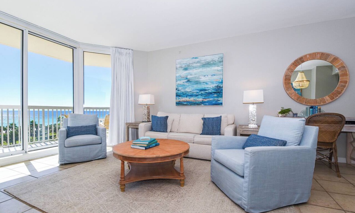 Destin Condo | Beachfront Condo with Views from Both Bedrooms. Includes Beach Service