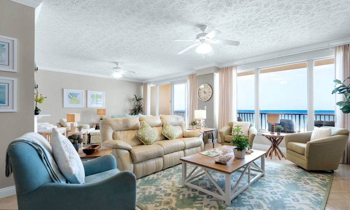 Gulf Lagoon Beach Condo | 🌴Beachfront Luxury-XL Balcony-Beachside Pool-Fitness-3BR Hidden Dunes 402🌴