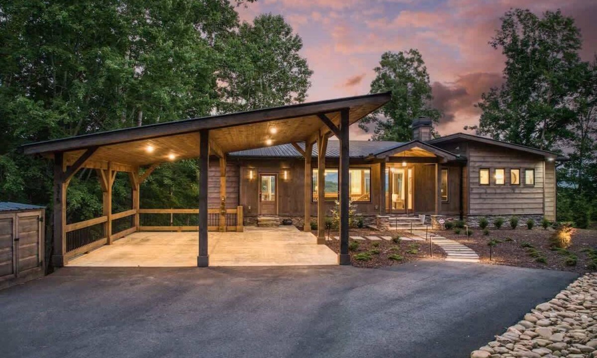 Morganton Cabin | Berry Refined - Luxury, views, hot tub, spacious