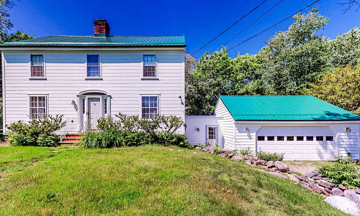 Orono House | Classic waterfront retreat with a grill, firepit, four bedrooms, W/D, and AC