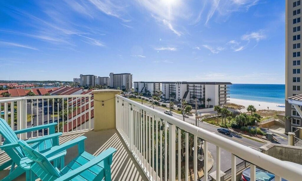 Panama City Beach Condo | gulf view! only 30 steps to the HEATED pool and hot tub!