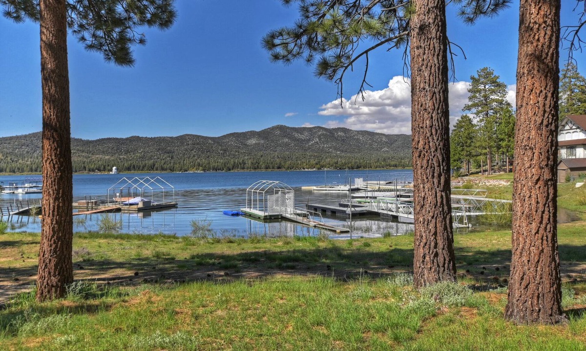 Big Bear Lake Cabin | Happy Lake Cottage by Destination Big Bear : Rare Vintage Lakefront with Serene Lake Views and Rustic Charm!