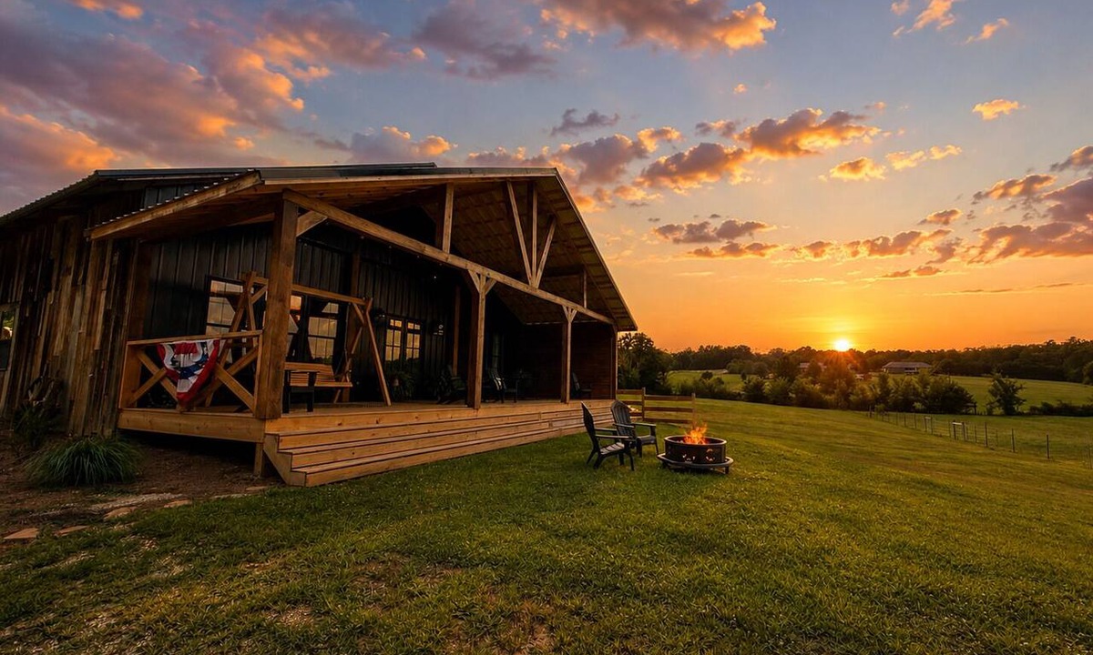 Cleveland House | Luxury Barn Retreat | Firepit, Deck + Pasture Views