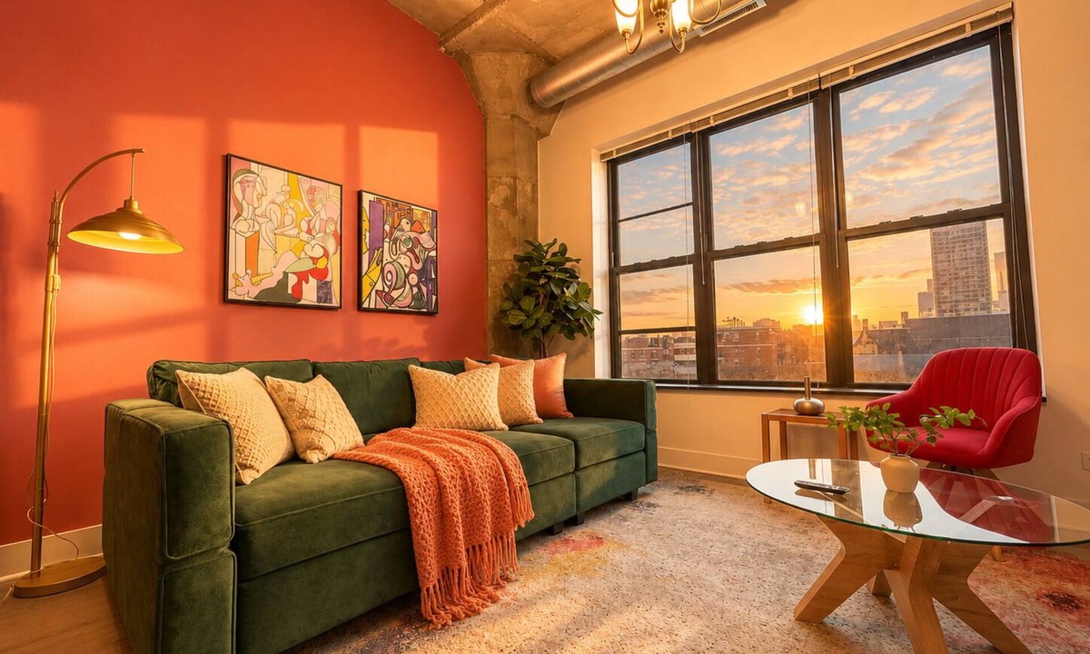 Near South Side Hotel | Modern 2BR 2BA Near McCormick Skyline View, Sleeps 8