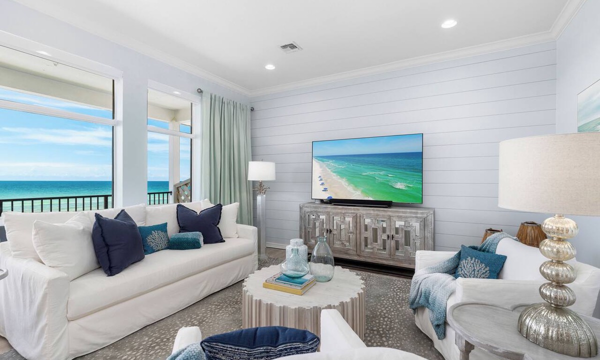 Dune Allen Beach Condo | SAND-orini SEA-renity Gorgeous Beachfront Penthouse condo * Pool on 30A!