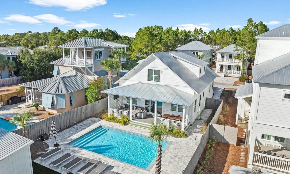 Village of Sugar Beach House | Seagrove Beach Charmer! Private Pool, 4 Bikes, & LSV Included!