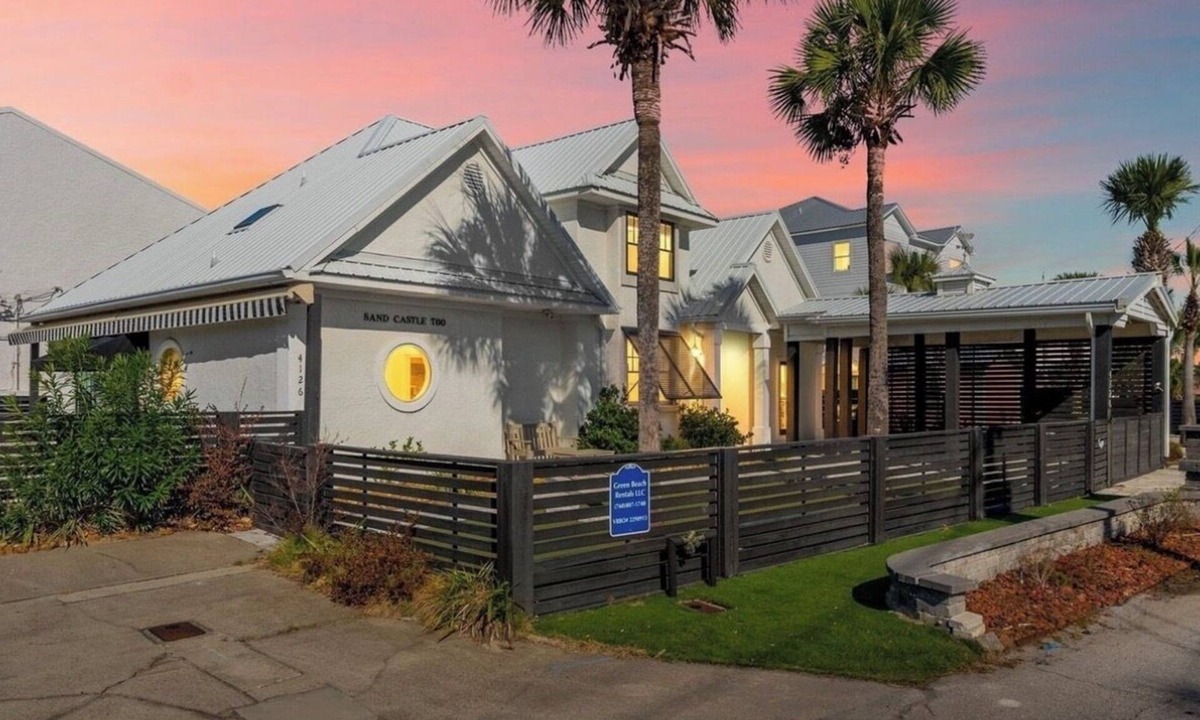 Gulf Lagoon Beach House | Steps from the sand! 4BR/3BA private home w/heated pool, 6 seater gas golf cart