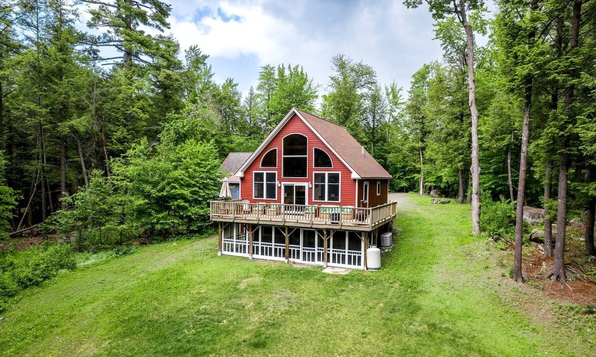 Dover-Foxcroft Cabin | Stunning Cabin Surrounded by Trees and Fire Pit Provided in Bowerbank, Maine