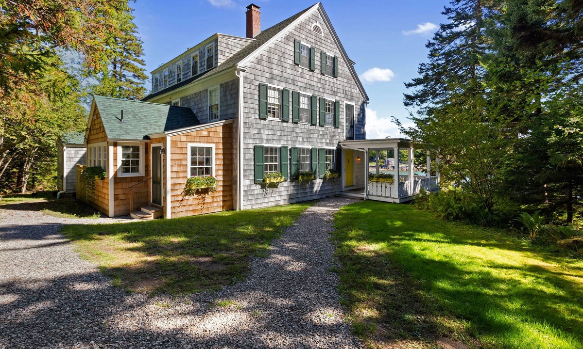 Northeast Harbor House | Summer cottage with spacious porch overlooking Gilpatrick Cove near Acadia.