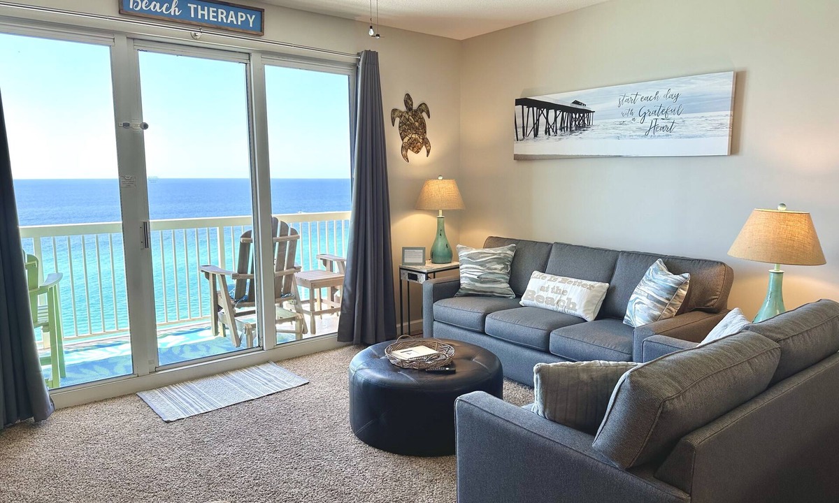 Lower Grand Lagoon Condo | VIP parking plus FREE beach service! Seychelles Beach Resort Schooners nextdoor