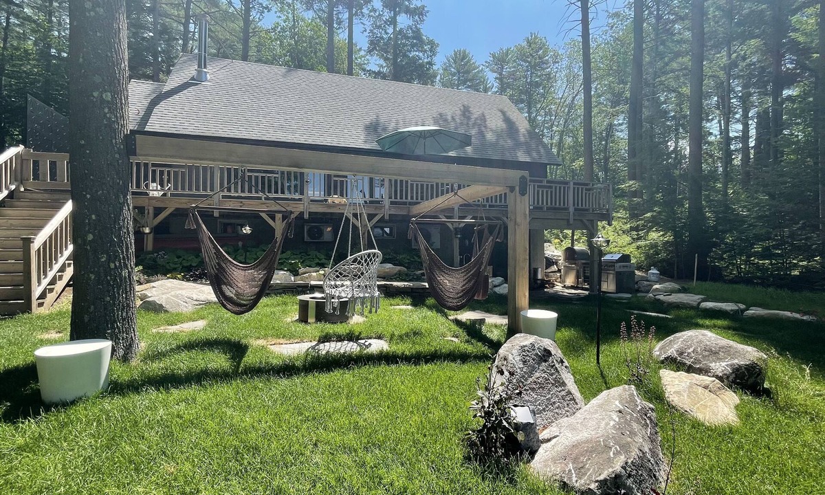 Belgrade Cottage | Winter Lakefront Cabin on Great Pond, Hot Tub