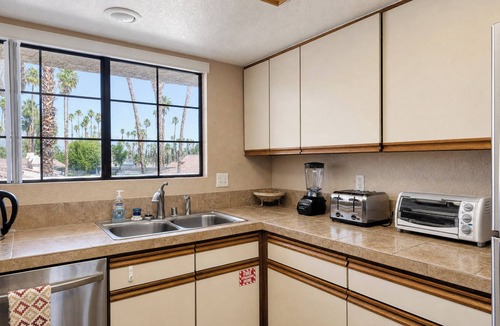 Palm Springs Condo | 2 BR/2Bath Mesquite upstairs corner unit + Stunning Mountain Views from two priv