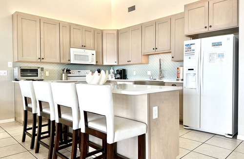 West Panama City Beach Condo | 3 BR/3BA Bonita Beach, Gulf Front, Sleeps 10, Pets Ok, Wi-Fi