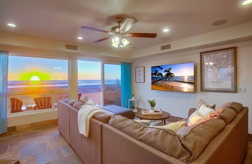 Central Mission Beach Condo | 55' Ocean Frontage + Exclusive Ground Level Patio