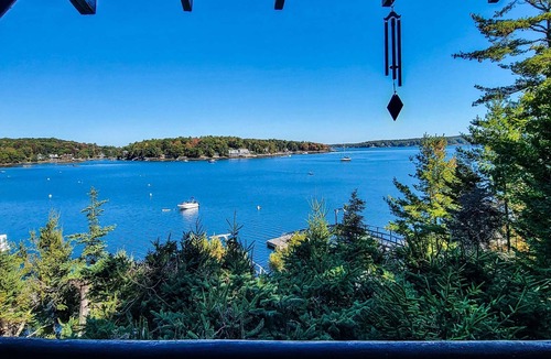 Boothbay Harbor Cabin | A Stone's Throw: Classic Waterfront, Beach Access & Dog Friendly!
