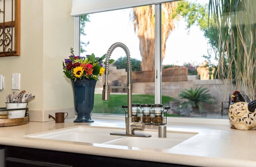 Topaz House | Beautiful, large private backyard w/SALTWATER POOL.