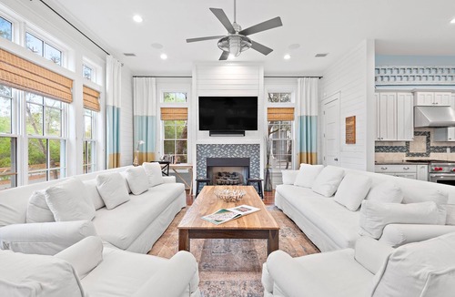Cottage District House | Best of Both: Beautiful 5 Bedroom Watercolor Home + Prime Location + Bikes