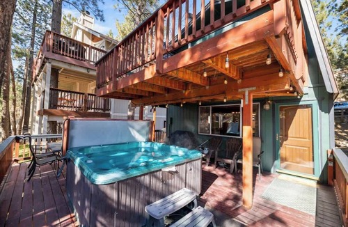 Big Bear Lake Cabin | Big Bear Cabin Escape W Deck BBQ Dogs Welcome
