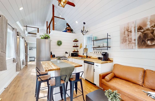 Bucksport Cabin | Brand-new dog-friendly home near Hancock Pond with firepit, grill, streaming, AC