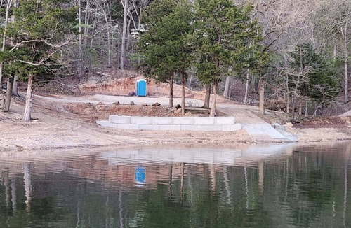 Sunrise Beach RV Rental | DnD Camp Site #2 Private Woods primitive campground in Sunrise Beach