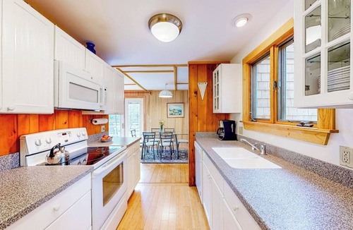 Southwest Harbor House | Dog-friendly ocean-view home with grill, wood stove, deck, washer/dryer, & AC