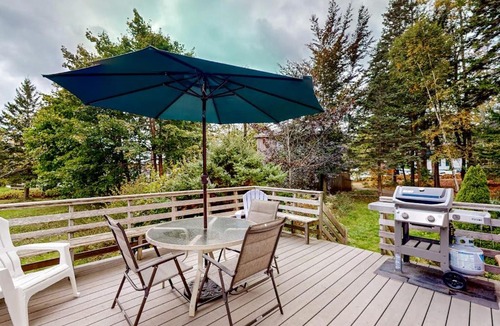 Southwest Harbor House | Dog-friendly ocean-view home with grill, wood stove, deck, washer/dryer, & AC