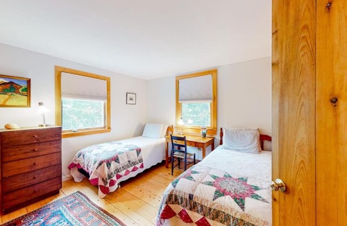 Southwest Harbor House | Dog-friendly ocean-view home with grill, wood stove, deck, washer/dryer, & AC