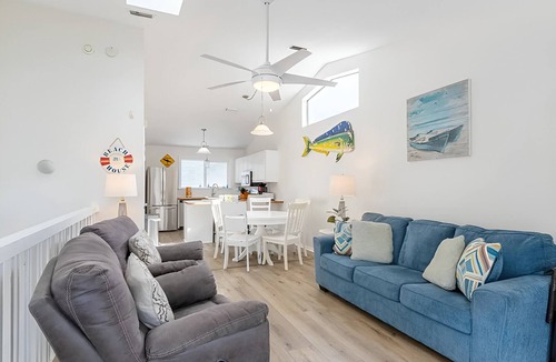 Crescent Beach House | Dream Beach Escape - 200ft to Waves - Breakfast - Private Hot Tub Awaits