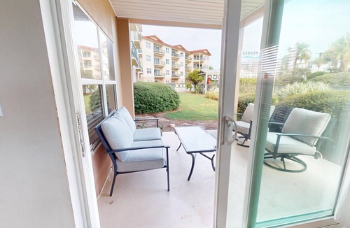Frangista Beach Condo | Emerald Waters 101 - pristine Gulf rental, pool, short walk to beach