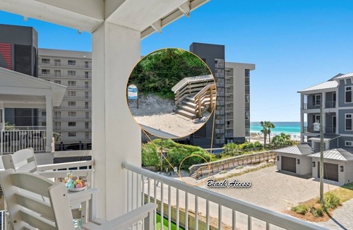 Miramar Beach Villa | Few steps across from beach, Gulf views, Saltwater pool, Golf cart