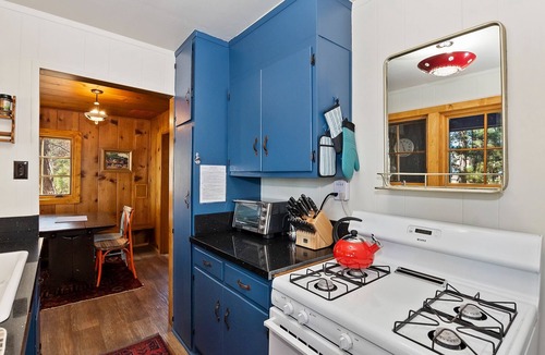 Big Bear Lake Cabin | Happy Lake Cottage by Destination Big Bear : Rare Vintage Lakefront with Serene Lake Views and Rustic Charm!