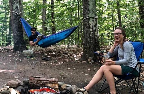 Monmouth Cabin | Island Glamping in a Secluded A-Frame Cabin on a Lake in Monmouth, Maine