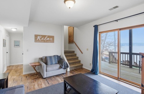 Sunrise Beach House | Lakefront Log Cabin with Private Dock, Two Decks & Cozy Comfort at 35mm in Sunrise Beach