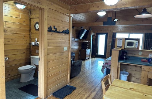 Diamond Ridge Cabin | Loon Cabin - Cozy retreat with bay views, a shared hot tub, and fire pit!