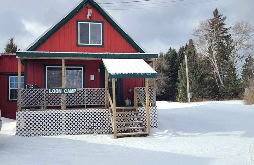 Franklin County Cabin | Loon Camp - sleeps 1 to 12 - Direct Snowmobile and ATV trail access!