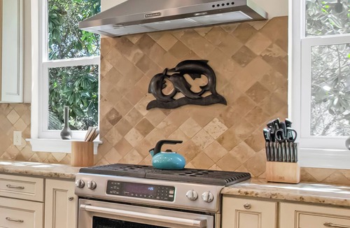 Crystal Beach House | Luxury Home with heated pool and golf cart! -4 min walk to beach !