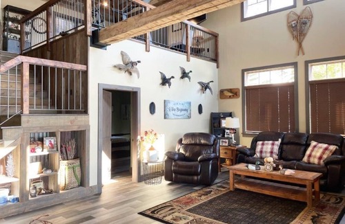 Sullivan Cabin | Luxury Lakehouse - private dock & small beach, kayaks, and fire pit near Acadia.