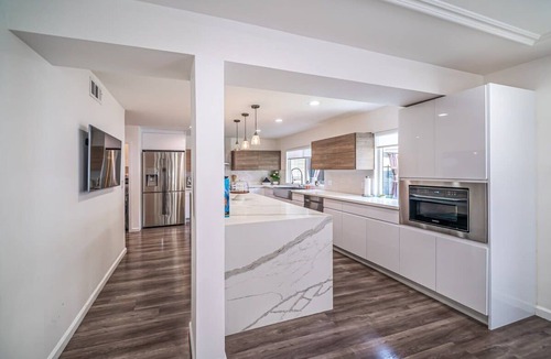 Woodland Hills House | Luxury Oasis: Heated Pool & Home Theater