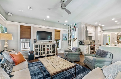 Cottage District House | Luxury WaterColor Home Steps from Seaside with Low Speed Vehicle and Bikes