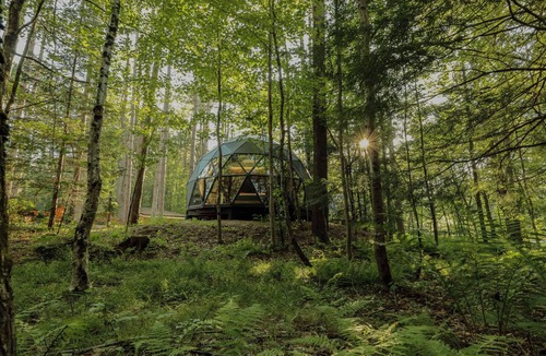 Freeport Cabin | Modern dome w/full bath + spa access - 04