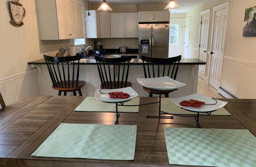Mount Desert House | Newly built and fresh vacation home tucked in the woods of Mount Desert.