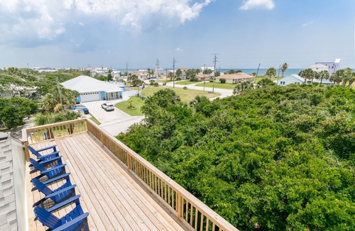 Vilano Beach House | Ocean Views, Steps to Beach, All New, 2 Masters
