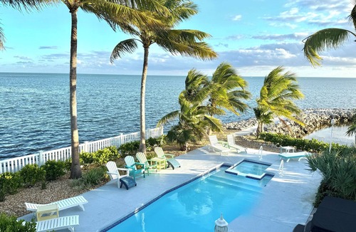 Marathon House | Oceanfront Home on Deep Water Canal w/Dock, Pool, Hot Tub, Kayaks, Pool Table!