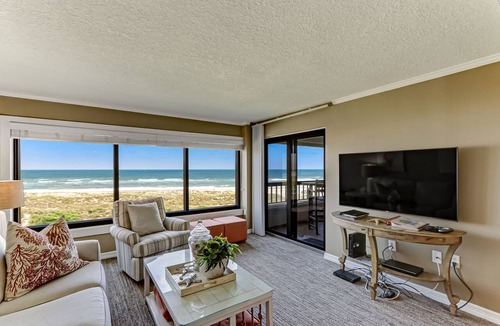 Amelia City Condo | Oceanfront | Private Covered Balcony | Beautiful 4th Floor Amelia Surf and Racquet Condo