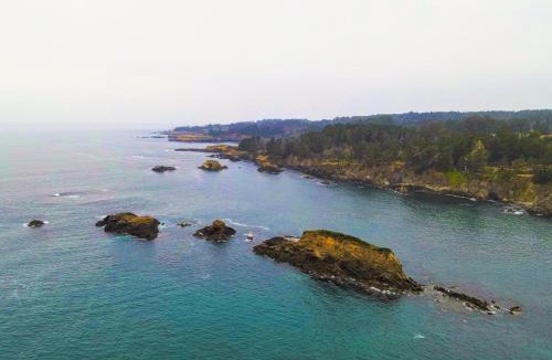 Mendocino House | Oceanview Home with Guest Cottage & Artist Studio