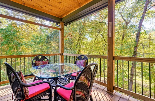 Mineral Bluff Cottage | Peaceful Waterfront Mountain Retreat w/Wood Burning Fireplace, Private Hot Tub