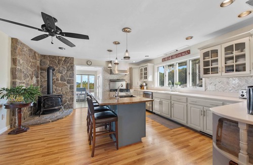 West Paris House | Private 52 Acre Mountain Top, Heated indoor Pool & Spa, Pond, Trails, 5 bedrooms