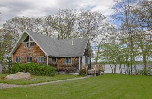Waldoboro House | Remodeled Waterfront Home with Wraparound Deck, Water Views, & Beach Access